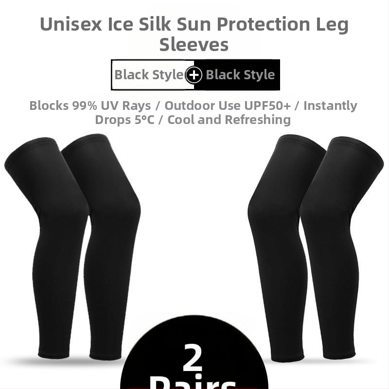 Ποδηλατικές επεκτάσεις ποδιών με προστασία από τον ήλιο, ελαφριές και αναπνεύσιμες (ice silk νάιλον, unisex)