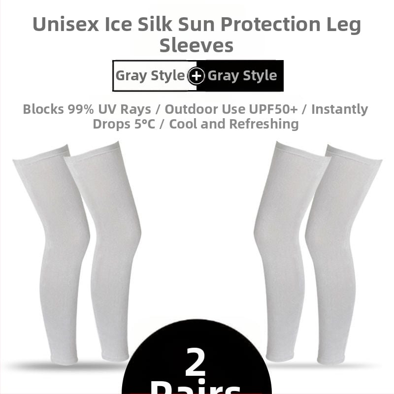 Ποδηλατικές επεκτάσεις ποδιών με προστασία από τον ήλιο, ελαφριές και αναπνεύσιμες (ice silk νάιλον, unisex)