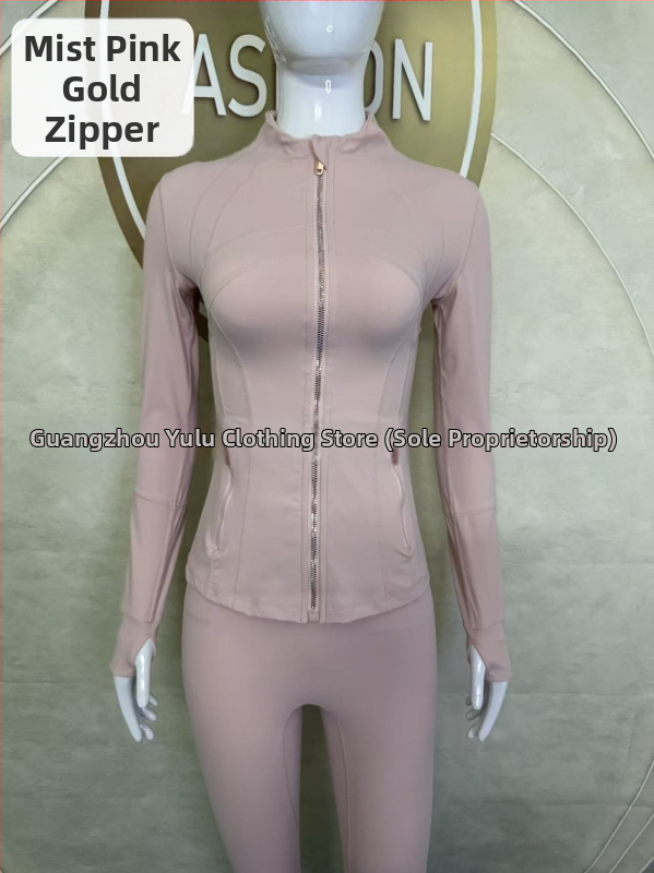 Sieviešu jaka ar stāvošu apkakli - slaids siluets, ātra žūšana un elpojamība, Nailons 75% / Spandex 25% ar Lycra, gūžu garums