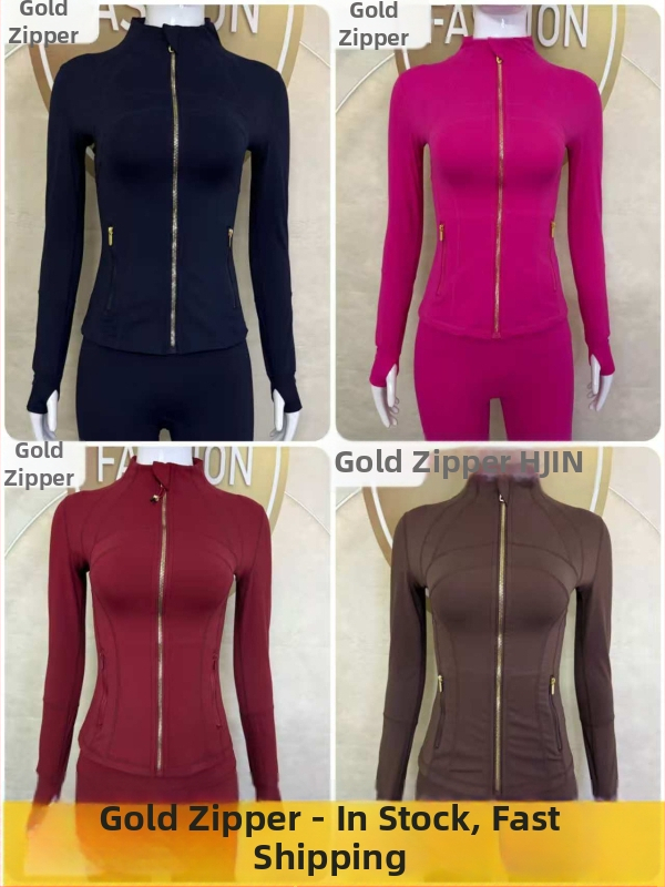 Sieviešu jaka ar stāvošu apkakli - slaids siluets, ātra žūšana un elpojamība, Nailons 75% / Spandex 25% ar Lycra, gūžu garums