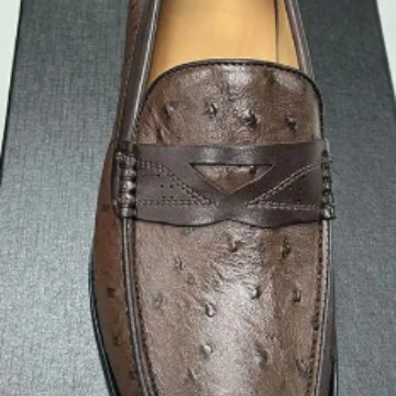 Vyriski odiniai loaferiai Slip-On, viršutinė dalis iš karvių odos, guma pada, apvali nosis, žemas kulnas