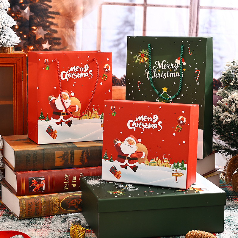 Set cutie cadou de Crăciun cu fular, pălărie, șosete și termos; Material: placă; Brand: Kaixin; Mește: gravură imprimată; Stil: Ziua Crăciunului; Tip cutie: stil brad, Moș Crăciun, sacoșă cadou