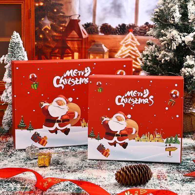 Set cutie cadou de Crăciun cu fular, pălărie, șosete și termos; Material: placă; Brand: Kaixin; Mește: gravură imprimată; Stil: Ziua Crăciunului; Tip cutie: stil brad, Moș Crăciun, sacoșă cadou