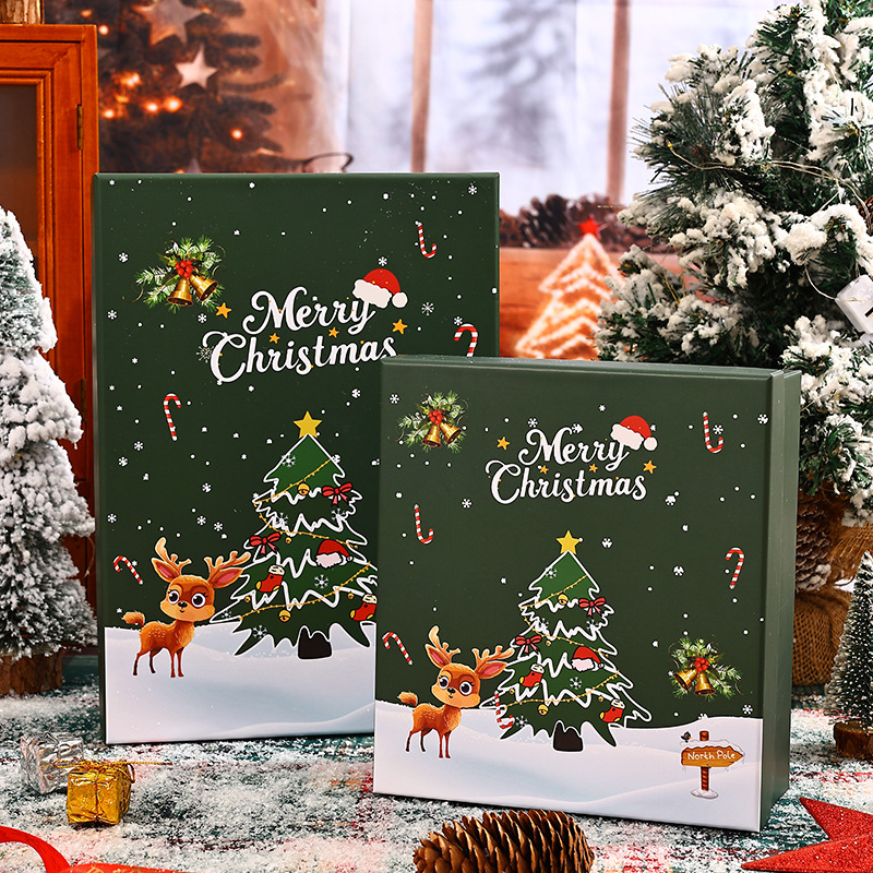 Set cutie cadou de Crăciun cu fular, pălărie, șosete și termos; Material: placă; Brand: Kaixin; Mește: gravură imprimată; Stil: Ziua Crăciunului; Tip cutie: stil brad, Moș Crăciun, sacoșă cadou