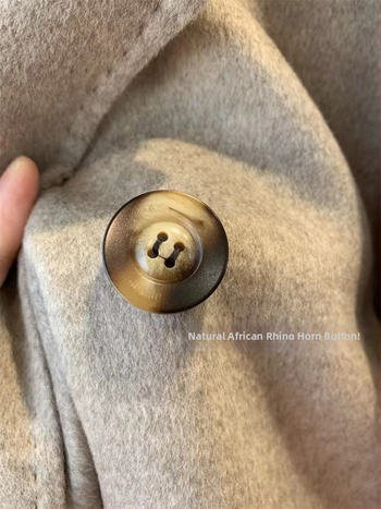 Palton din tweed reversibil pentru femei, amestec cașmir-lână (cașmir <30%, lână 80–90%), toamnă 2024.