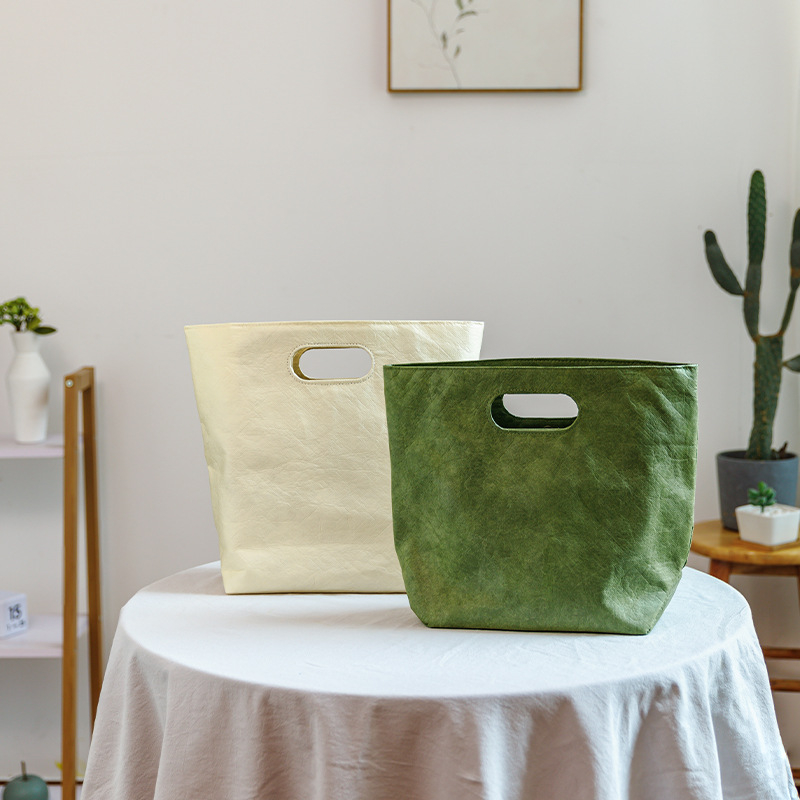 Geantă cadou din hârtie DuPont, cu închidere magnetică, interior căptușit cu buzunar cu fermoar, logo personalizabil, stil vintage