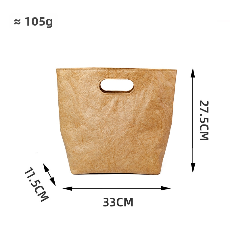 DuPont popieriaus dovanų maišelis su magnetiniu uždarymu, viduje kišenė su užtrauktuku, pritaikomas logotipas, retro stilius