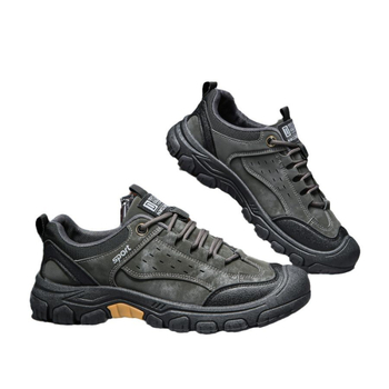 Vyrų žygių bateliai su PU viršutine dalimi, EVA įdėklas, injekcinio formavimo padas, žemas kulnas 1–3 cm