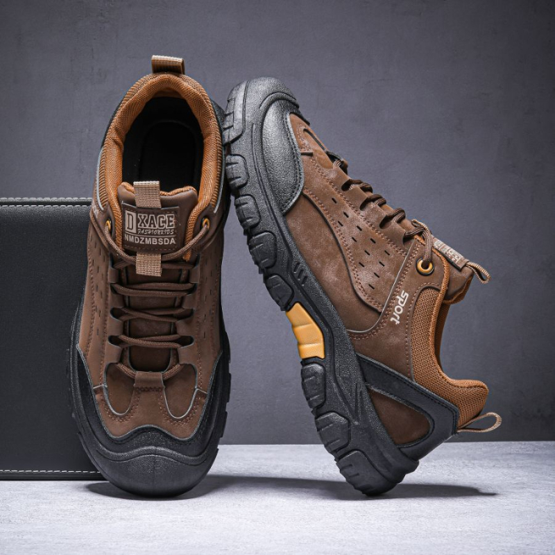 Vyrų žygių bateliai su PU viršutine dalimi, EVA įdėklas, injekcinio formavimo padas, žemas kulnas 1–3 cm