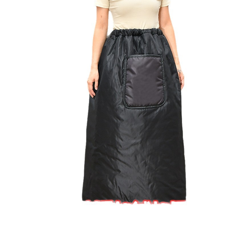 Elektromos járművek szélvédett szoknya — téli quiltelt kerékpáros szoknya fleece béléssel, vízálló Oxford anyag (Anyag: vízálló Oxford; Stílus: quiltelt; Modellok: elektromos autó, motorkerékpár, akkumulátoros autó, tricikli; Funkciók: összecsukható, kopás