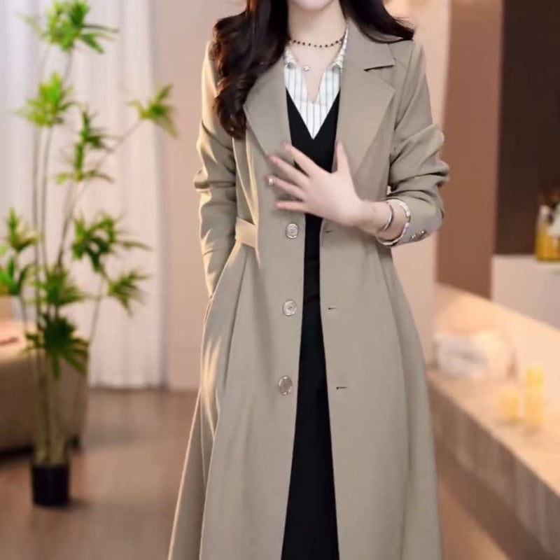 Ženski windbreaker kaput, jesenska kolekcija 2025, vrhunska kvaliteta, uski kroj, elegantan lagani luksuz, svestran stil