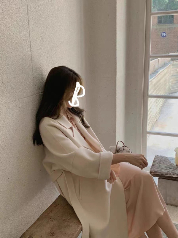 Anna Sicilijanska casual dugi dvostrani kašmir kaput za žene, korejski stil, jesen-zima, debeo