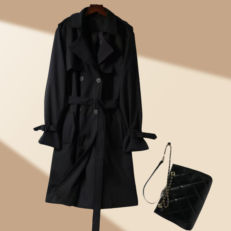 Jachetă windbreaker pentru femei, stil coreean, lungime medie, poliester, lungime 65–80 cm, mâneci lungi