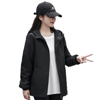 Ženska oversize jakna s kapuljom, podstava od flisa za jesen-zimu, američkog stila, casual
