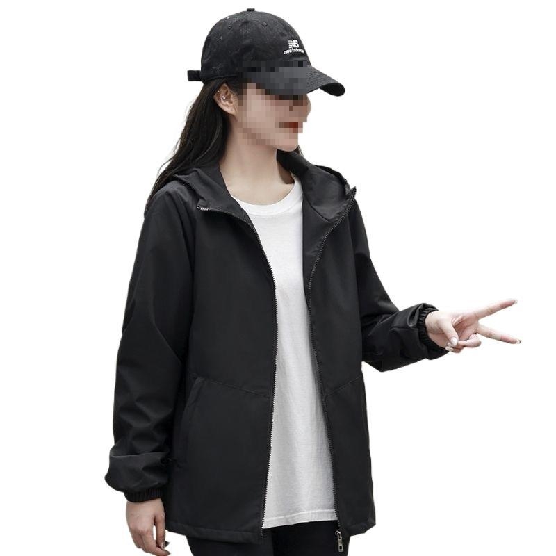 Ženska oversize jakna s kapuljom, podstava od flisa za jesen-zimu, američkog stila, casual