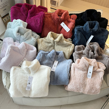 Palton damă toamnă 2024, croială Slim, fermoar, guler stand-up, model solid, poliester