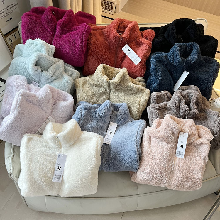 Palton damă toamnă 2024, croială Slim, fermoar, guler stand-up, model solid, poliester