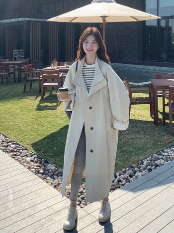 Palton lung feminin, windbreaker (Țesătură: Chenille, Compoziția principală: Spandex, Model: Altul, Guler: înalt, Buzunare și șnururi)