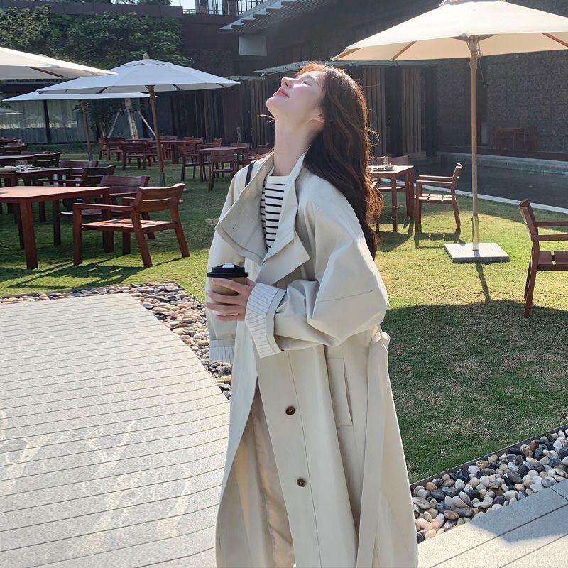 Palton lung feminin, windbreaker (Țesătură: Chenille, Compoziția principală: Spandex, Model: Altul, Guler: înalt, Buzunare și șnururi)