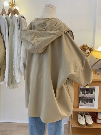 Palton damă trench Chenille Spandex, lungime medie, nasturi dubli, toamnă 2025