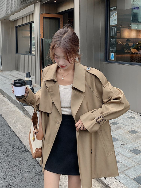 Női trench kabát, Chenille anyag, elasztán <30% tartalom, Bat-Type verzió, öltöny gallér, hercegnő ujjas