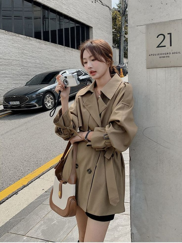 Női trench kabát, Chenille anyag, elasztán <30% tartalom, Bat-Type verzió, öltöny gallér, hercegnő ujjas