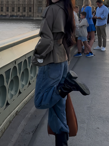 Palton trench scurt pentru femei, din amestec de bumbac, 50–70% bumbac, închidere dublă, mâneci lungi