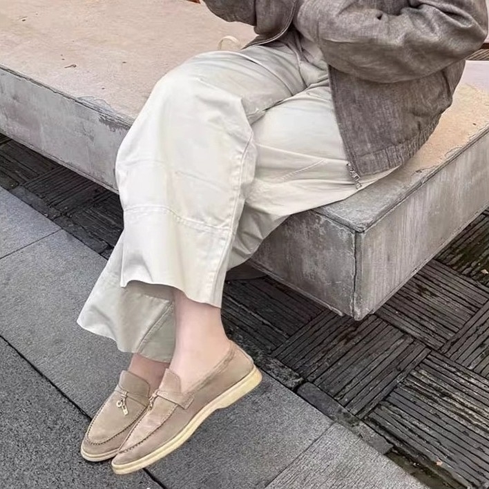Ženske loaferice od teleće kože, slip-on, niski gornji dio, niski potpetica 1–3 cm, podstava od svinjske kože