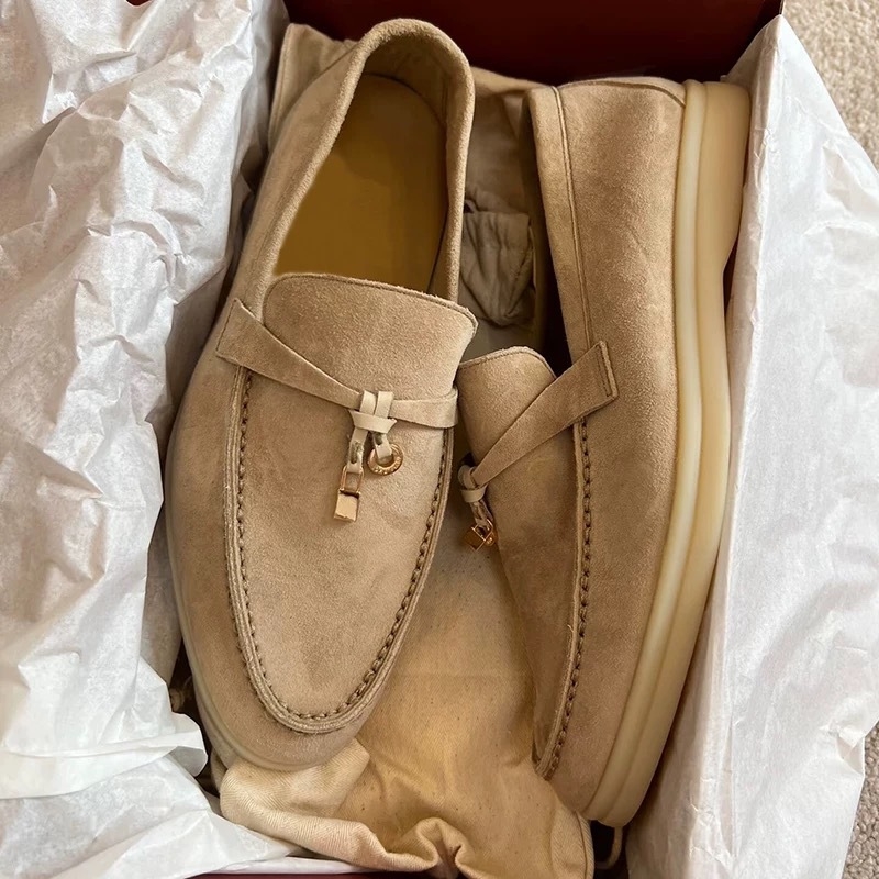 Ženske loaferice od teleće kože, slip-on, niski gornji dio, niski potpetica 1–3 cm, podstava od svinjske kože