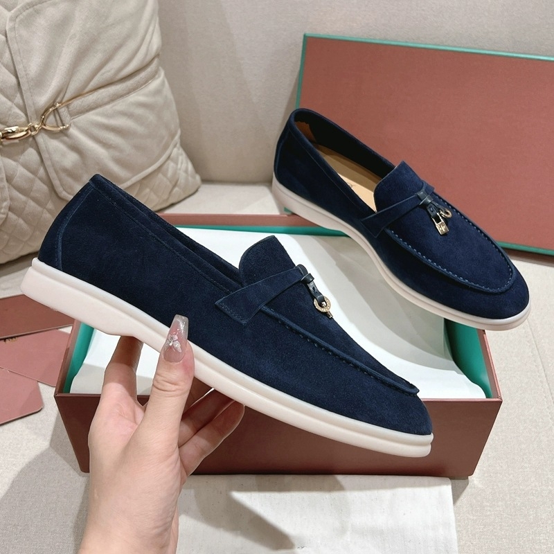 Ženske loaferice od teleće kože, slip-on, niski gornji dio, niski potpetica 1–3 cm, podstava od svinjske kože