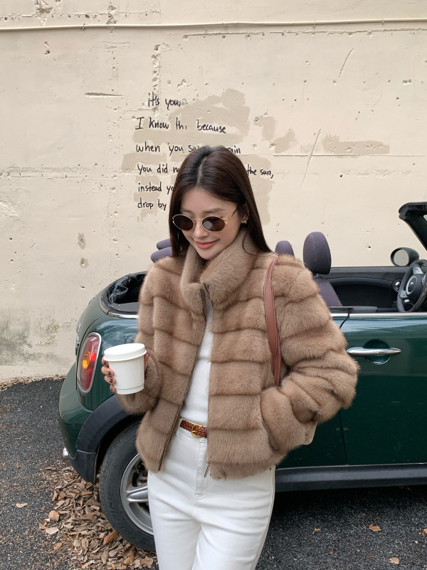 Dt etolie палто от изкуствена козина, стояща яка, полиестер, зима 2025