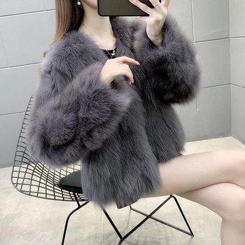 Ženski kratki kaput od umjetnog mink krzna, bez rukava, polo ovratnik, Chenille tkanina, Spandex ispod 30%