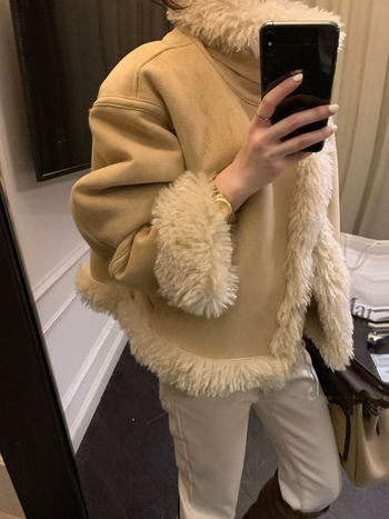 Jakna bez rukava, debeli poliester, stojeći ovratnik, slobodan kroj, korejski stil