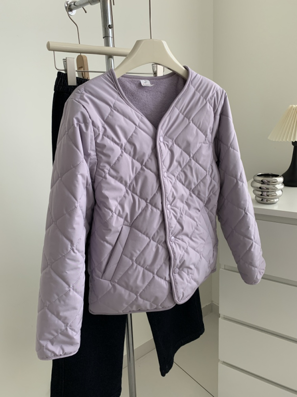 Palton de damă din poliester, croială lejeră, gros, guler polo