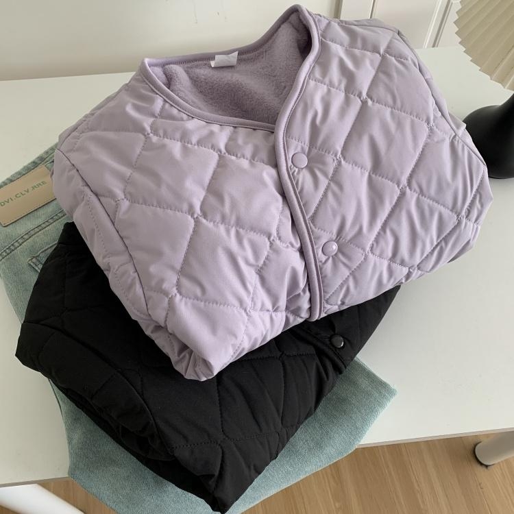 Palton de damă din poliester, croială lejeră, gros, guler polo