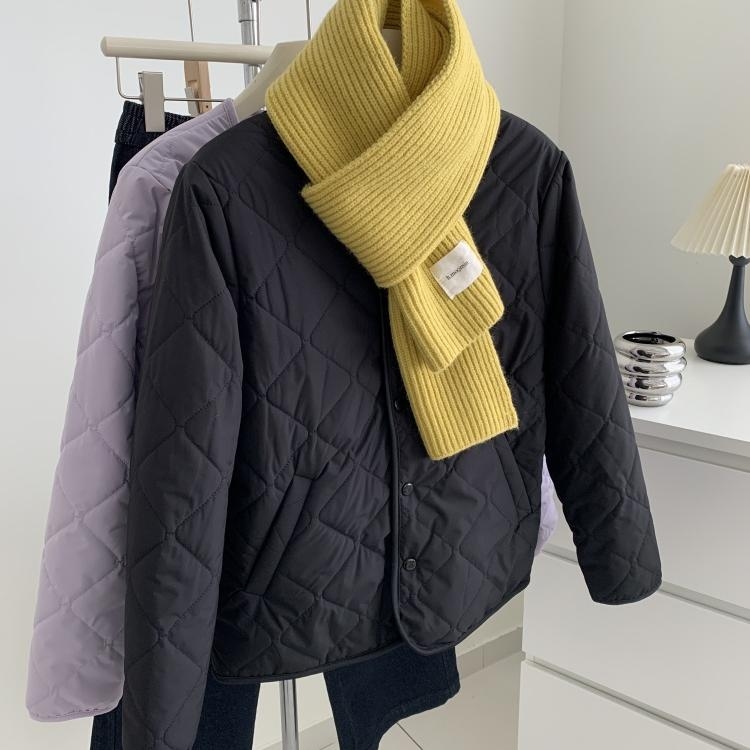 Palton de damă din poliester, croială lejeră, gros, guler polo