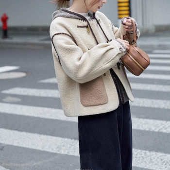Kaput od vune, sa zipom, dugi rukavi (Zima 2025, odrasla žena)