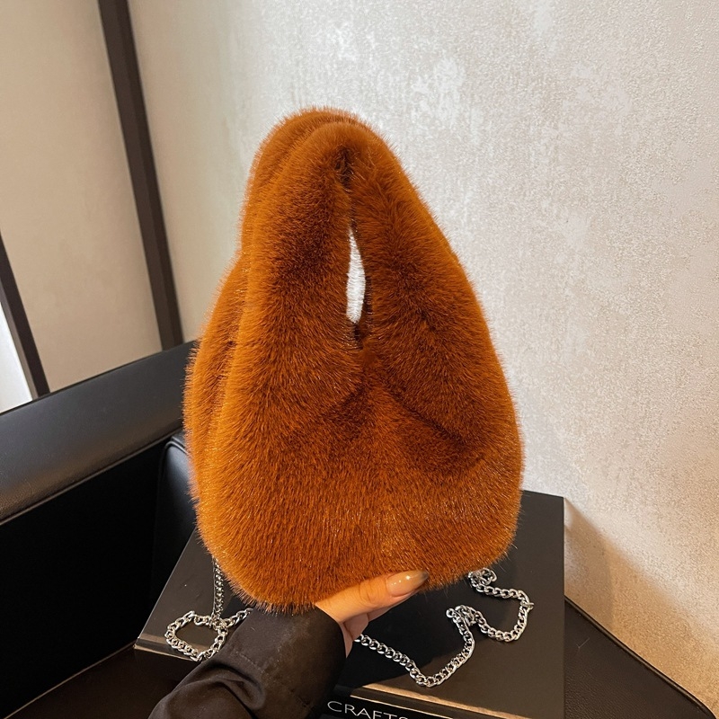 Geantă de umăr din pluș, tip bucket, închidere cu șnur, buzunar interior cu fermoar tip sandviș, căptușeală din poliester și bumbac, curea de umăr unică, stil stradal