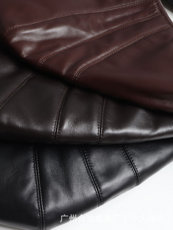 Geantă Dumpling din piele naturală, căptușeală din pânză, curea crossbody, fermoar, buzunar pentru telefon