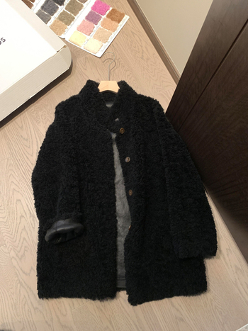 Ženski kaput od ovčje krzna, bijela, zimski stil, korejski stil, udoban kroj, srednja duljina