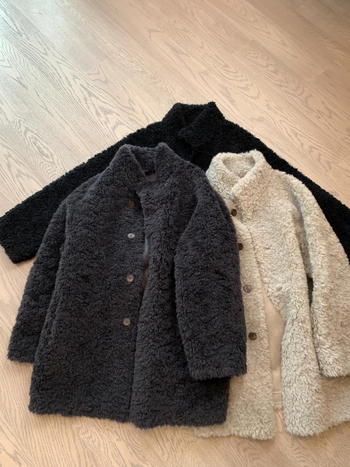 Ženski kaput od ovčje krzna, bijela, zimski stil, korejski stil, udoban kroj, srednja duljina