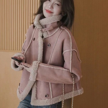 Palton – stil locomotiv, hipster urban, lungime scurtă, guler polo, fermoar, 95% poliester, Iarna 2024