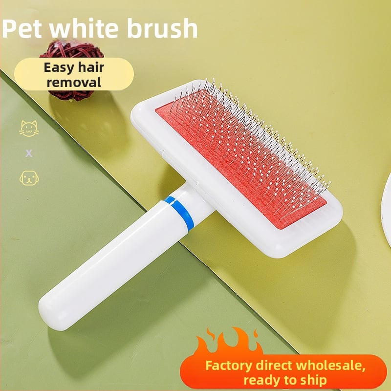 Pieptene de îngrijire pentru animale JBN - HIPS + oțel inoxidabil, pentru pisici și câini