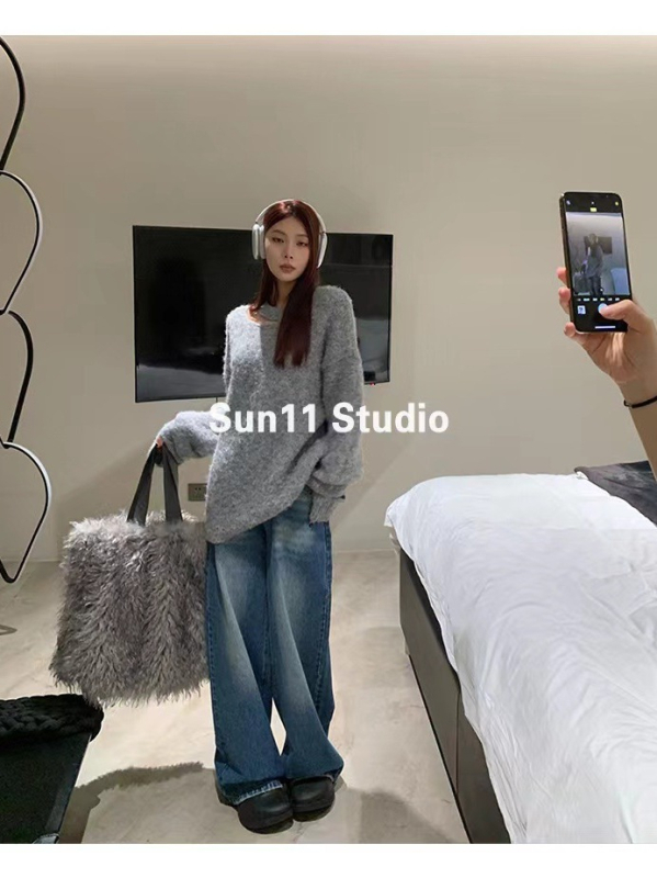 Torba preko ramena tote od pliša, street trend stil, zimsko izdanje 2023, za svakodnevnu upotrebu