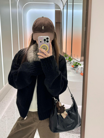 Γυναικείο παλτό με μεσαίου μήκους συνθετική γούνα και γούνα στον γιακά, casual χειμερινή εξωτερική ένδυση, 2025