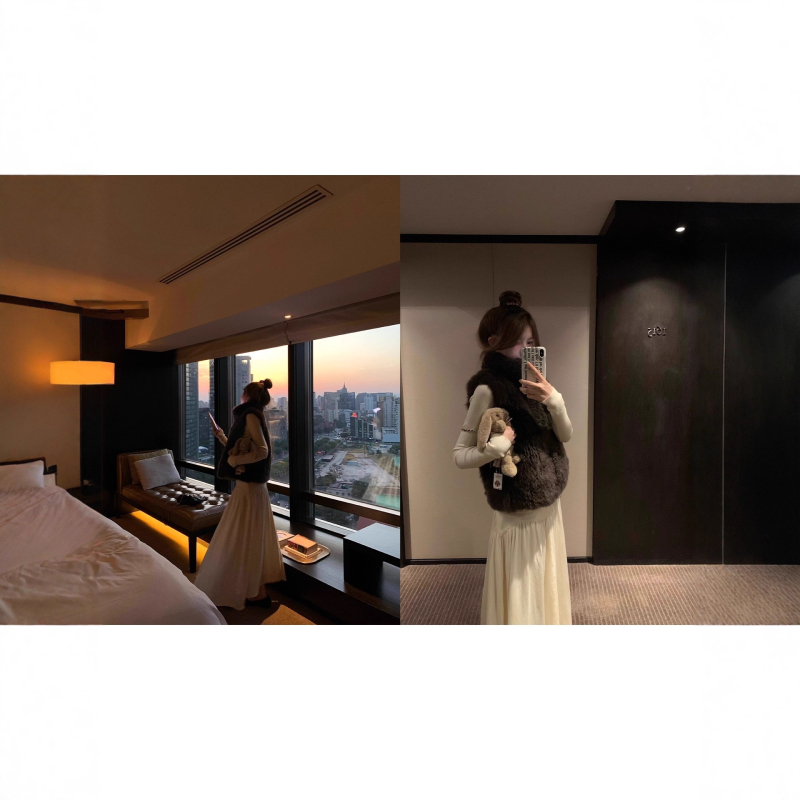 Γιλέκο από συνθετική γούνα με σταθερό γιακά, χωρίς μανίκια, κοντό σχέδιο, πολυεστερική ύφανση, για γυναίκες, άνοιξη 2025