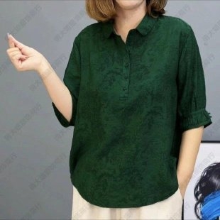 2025 nova ženska bluza za srednju dob, jacquard uzorak, opušten kroj – svakodnevni stil