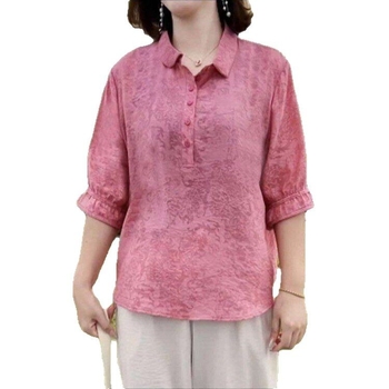 2025 nova ženska bluza za srednju dob, jacquard uzorak, opušten kroj – svakodnevni stil