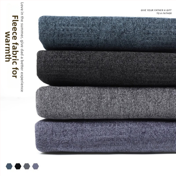 Muški zimski pulover od chenilla s fleece podstavom, debeli i topao, lažno dvodijelni dizajn, slobodan kroj, dugi rukavi, ovratnik košulje
