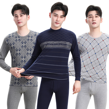 Férfiak számára készült pamut őszi melegítő készlet – kapucnis felső, hosszú ujjú, fél-turtleneck gallér, egy rétegű, 201–250 g/m²